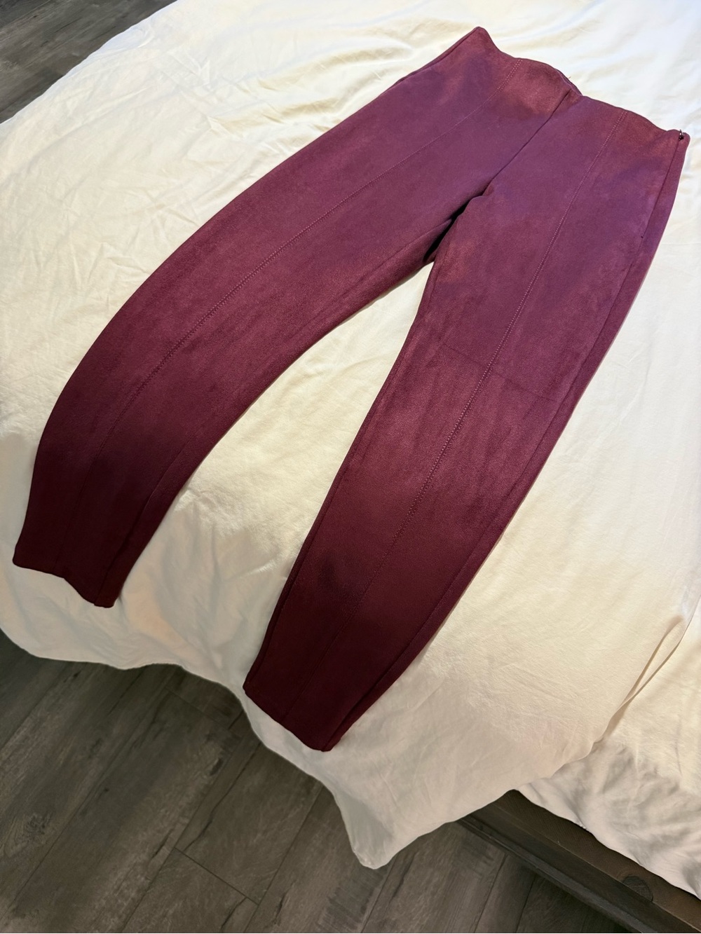 Ann Taylor Girls Maroon Knit Ponte Leggings